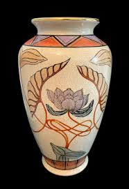 Kutani Satsuma TOYO VASE SIGNED Hand Painted Japan Blue ...