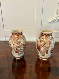 Pair of Antique Edwardian Quality Satsuma Vases - Etsy