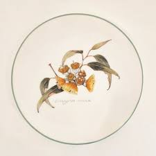 Australian Wildflower Collection EUCALYPUS MINIATA porcelain plate Nikulinsky 6" | eBay