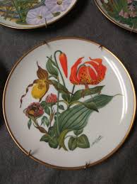 Flowers of the American Wilderness Decorative Plate Set. - Etsy