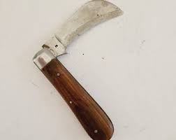 Vintage Atco Hawkbill Pruner Knife: 1960s Japanese Wooden ...