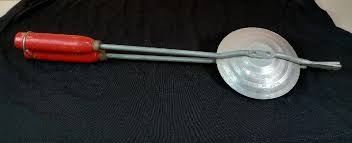 VINTAGE RED WOOD HANDLED "JEM - TOASTER" ALUMINUM CAMPFIRE ...