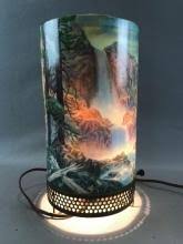 Sold at Auction: Vintage Motion Lamp-Cowboy/Waterfall Scene