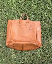Vtg LL Bean Leather Tote Bag 70s/80 | eBay