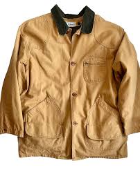Men LL BEAN XXL Barn Chore Jacket Tan Corduroy Collar ...