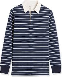 Amazon.com: Goodthreads - Polo de rugby de manga larga para ...