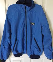 Vintage L.L. Bean Three Season Jacket Medium Blue Fleece ...