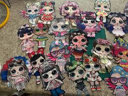 A Set Of LOL Surprise Sew /iron On Patches Appliqués 13x20cm ...