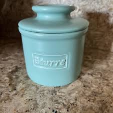 Butter Bell Crock L. Tremain Sea Foam Green Sage Butter ...