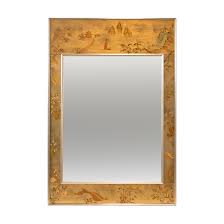 Vintage LABARGE Reverse Hand Painted Chinoiserie Mirror | Grandview Mercantile