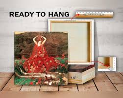 La Belle Dame Canvas Print: Frank Cadogan Cowper Vintage Art ...