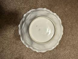 Antique Porcelain Floral BIRD of PARADISE Gold Trim ...