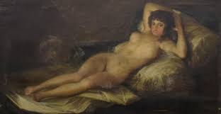 Sold at Auction: After Goya Oil on Canvas La Maja Desnuda