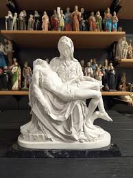 Classic Sculpture "pietà by Michelangelo", Cm 36 (14.17 ...