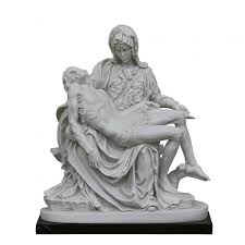 Italian handmade marble sculpture of "PIETA" Michelangelo ...