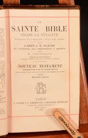 1903 La Sainte Bible Selon La Vulgate Religious Leather ...