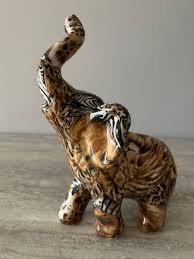 La Vie Vintage Elephant Safari Patchwork Decoupage Ceramic ...