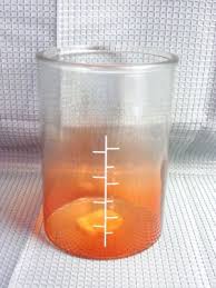 Target HALLOWEEN Glass Decor Beaker ORANGE Clear Spooky Potions Party Decor Prop | eBay