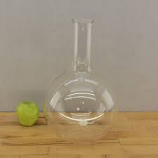 Kimax 6000 ml Glass Laboratory Flask Round Flat Bottom Neck 14.5" – Olde Kitchen & Home