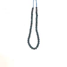 Vintage Blue Glass Beads Necklace | eBay