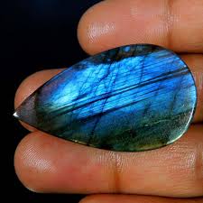 38.00Cts. Natural Amazing Fire Labradorite Pear Cabochon ...