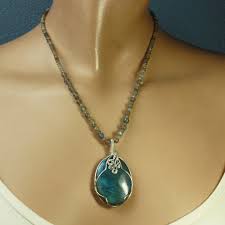 Sterling Silver Bluest Blue Labradorite (Grade A) Necklace ...