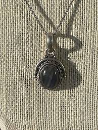 Vintage Sterling labradorite Pendant and 20” Chain | eBay