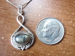 Labradorite Necklace 925 Sterling Silver Rope Style Accents Infinity Hoop R433a | eBay