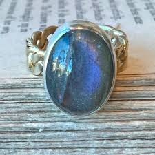Chain Bronze Band - Labradorite - Size 6.25 – Bohemi