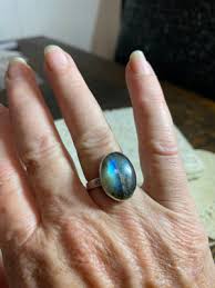Labradorite Oval Ring - Kashgar