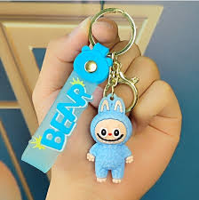 Cute Labubu Keychain Cartoon The Monsters Pendant Backpack ...