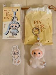 LABUBU PIN FOR LOVE Initial Alphabet A