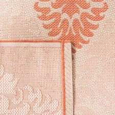 Safavieh Courtyard Harnesk 2 X 7 (ft) Natural/Terra Indoor/Outdoor Damask Coastal Runner Rug CY2714-3201-27 at Lowes.com