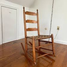 1940s Small Vintage Wooden Rocking Chair | Chairish