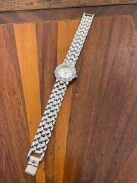 Cote D'Azur Women's Watch Silver Tone Band Crystal Bezel 24mm - New Battery | eBay