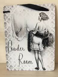 Powder Room sign – Modern Vintage