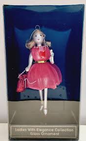Ladies with Elegance Collection Glass Ornament Lady with Hot Pink Dress | eBay