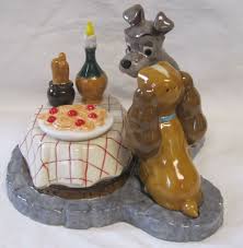 Disney Auctions Salt shaker set Disney Lady & Tramp Bella Note Scene | eBay
