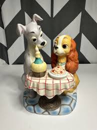 Walt Disney Production Vtg Lady and the Tramp Ceramic Figurine Spaghetti Scene | eBay