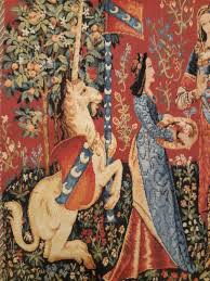 18X18 Inches Vintage French Tapestry, Antique Wall Hanging ...