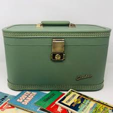 Mod Train Case Starline Mint Green and Brass Baltimore Luggage Co MCM Mint Green 1950s 1960s Train Travel Case Make up Case Overnight Case - Etsy