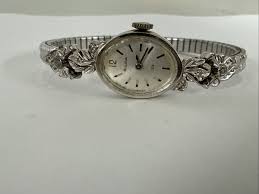 14k White Gold Bulova CTS corp 1974 Retirement Watch ...