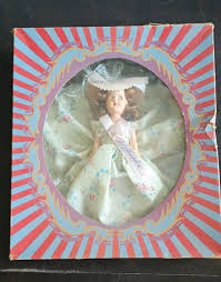 Vintage LADY HAMPSHIRE Doll with Box - gown with floral & gold accents, hat/sash | eBay