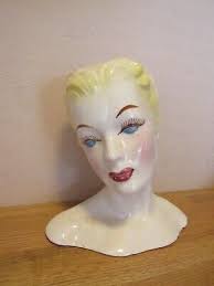 Vintage Ceramic Head Vase/Planter - Maybe Horton | eBay