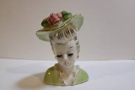 vintage lady head vase | eBay