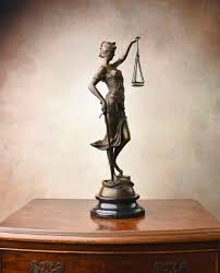 Lady Justice Bronze Sculpture 40 cm - Gift for Lawyer or Judge