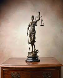Lady Justice Bronze Sculpture 40 cm - Gift for Lawyer or Judge