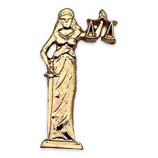 Lady of Justice Lapel Pin | Judge Lapel Pin | StockPins.com