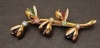 Vintage Austrian Multi Gem Crystal Ladybug Brooch Pin | eBay