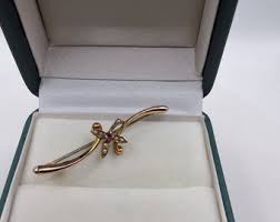 Stunning Antique 9ct Amythest Seed Pearl Brooch - Etsy